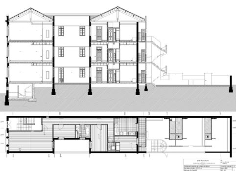 Planta Piso 0 e Corte